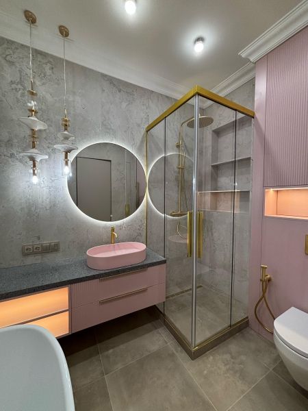 Душевая перегородка в ЖК Аристократ