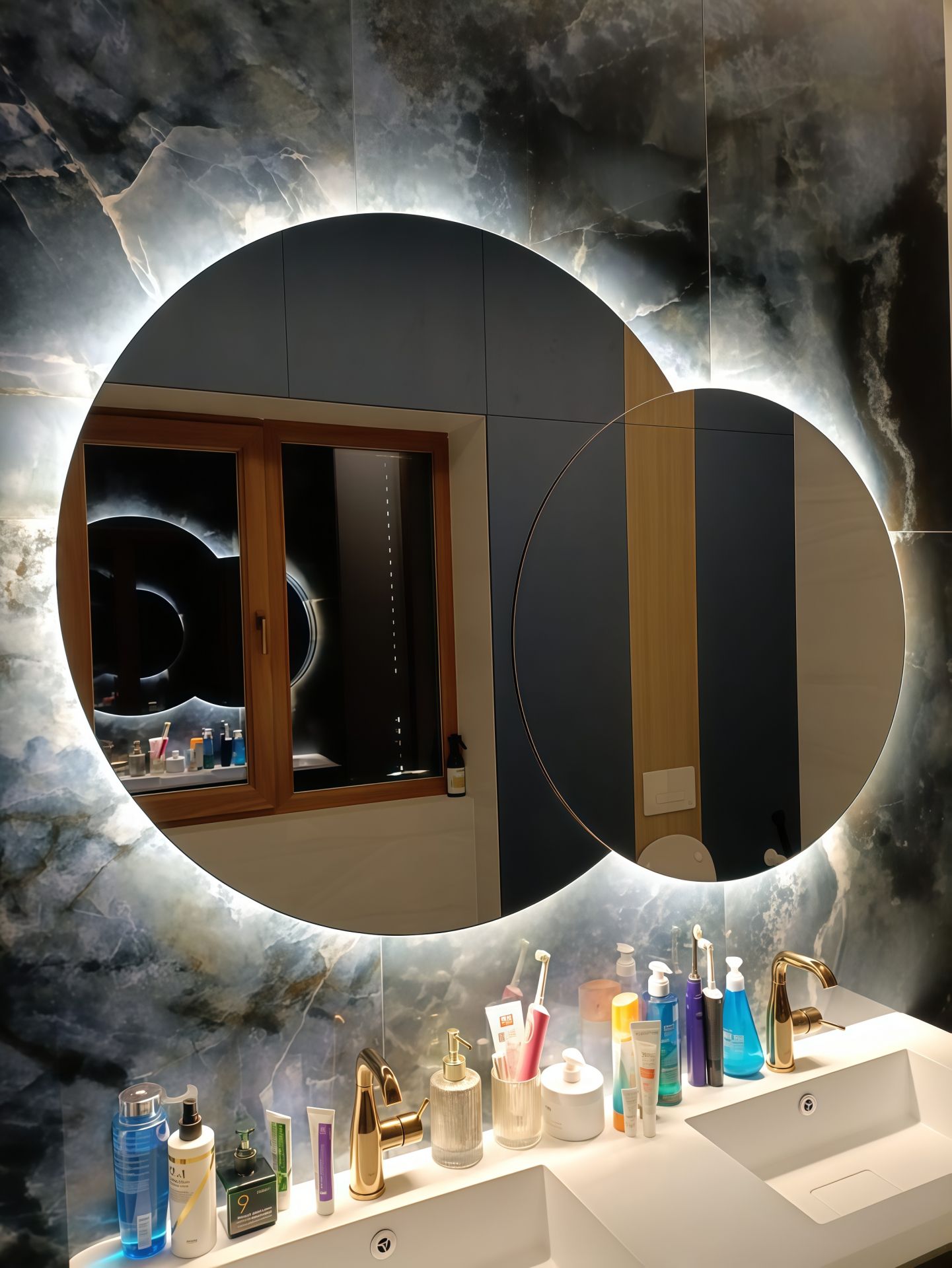 Зеркала круги с подсветкой